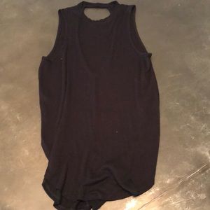 Black high neck everyday T-shirt